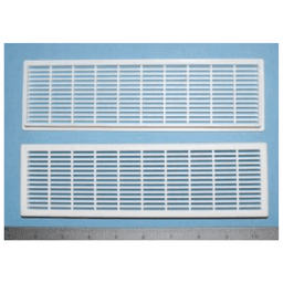 Bainbridge 60mm x 220mm White Plastic Vent Grill for Air Movement and Heat Reduction