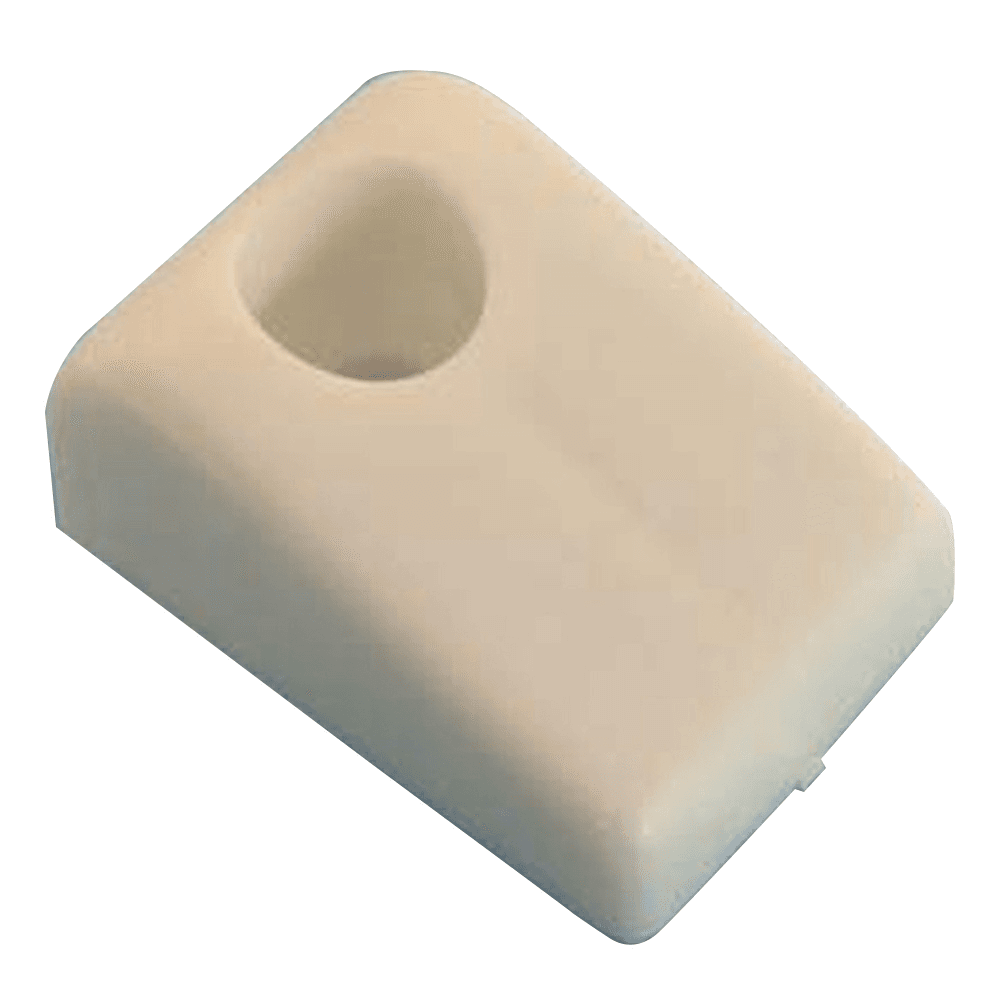 Drawer Bumper with Reference Tab, 1/2" in White Finish by Bainbridge Manufacturing Inc