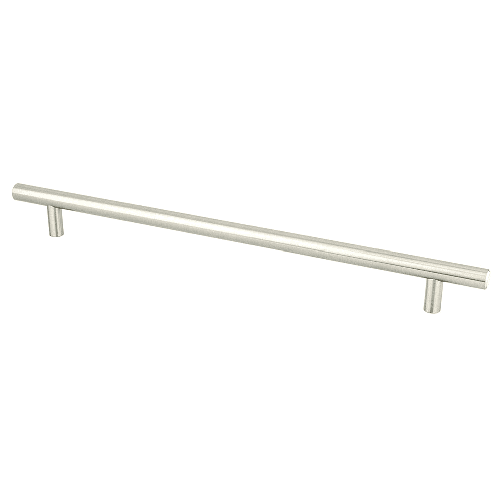 Brushed nickel T-bar pull from Berenson Hardware's Tempo Collection