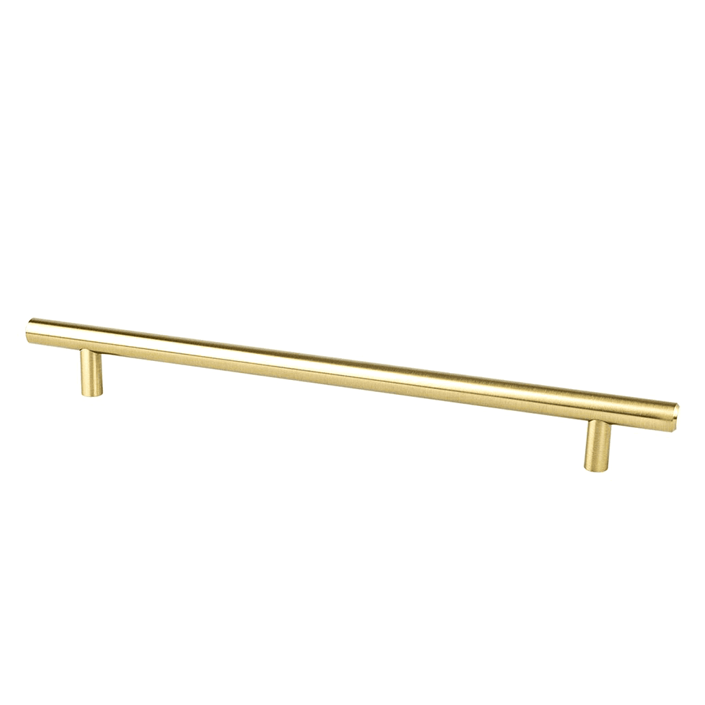 Functional Decorative Hardware from the Tempo Collection in Modern Brushed Gold - Berenson Hardware
