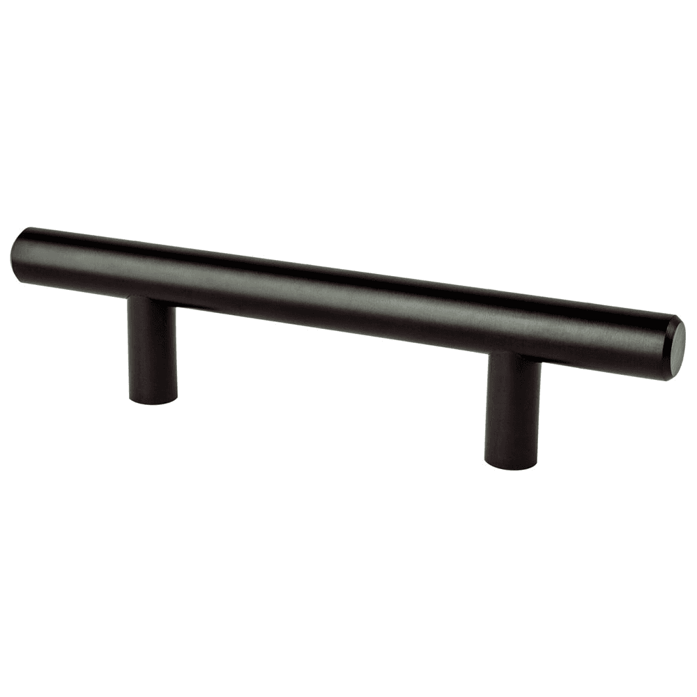 Berenson Hardware 3" Tempo T-Bar Pull in Black on White Background