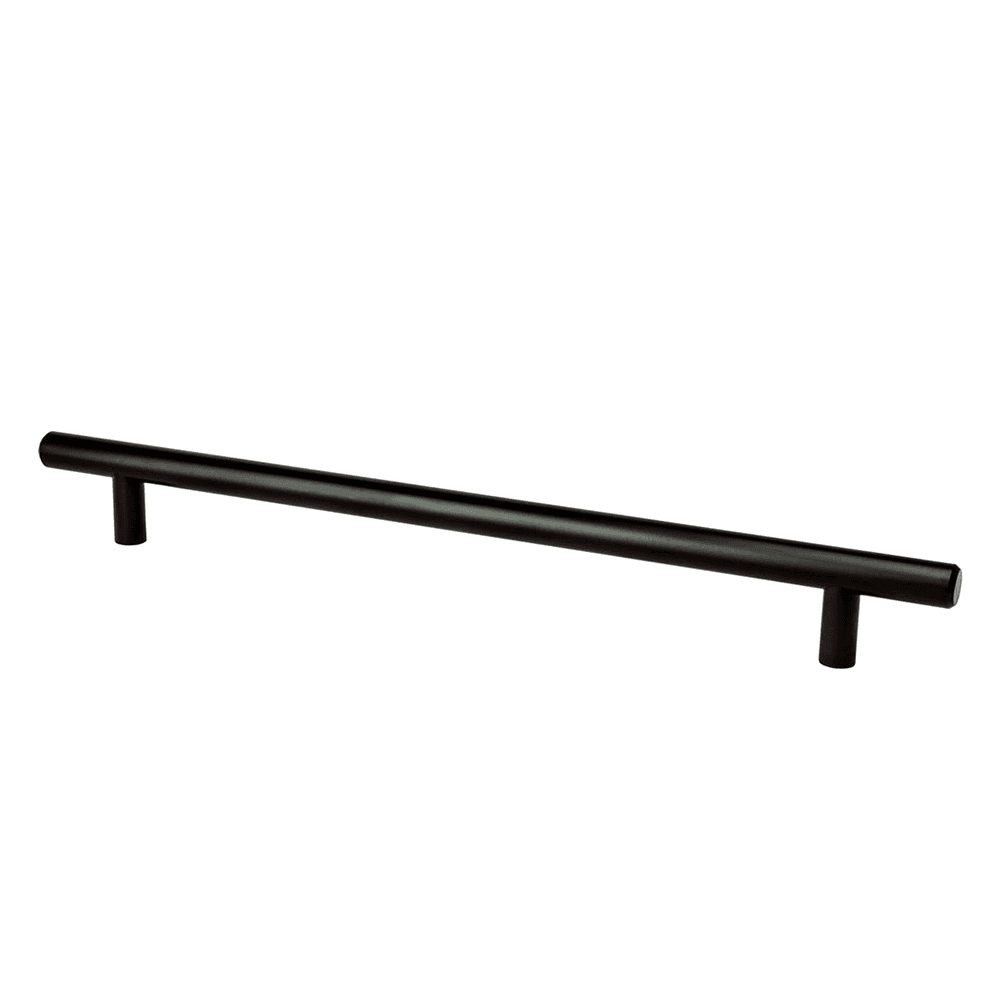 Black Tempo T-Bar Pull with deep grip and round posts from Berenson Hardware