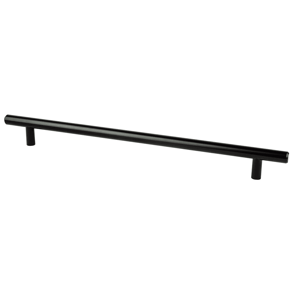 Berenson Hardware 10-1/16" Tempo T-Bar Pull in Black - Close-up View