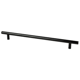 Berenson Hardware 10-1/16" Tempo T-Bar Pull in Black - Close-up View