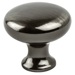 Berenson Hardware 29mm Advantage Plus-2 Round Knob in Brushed Black Nickel