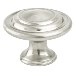 Berenson Hardware Advantage Plus-4 34mm Ringed Knob in Brushed Nickel