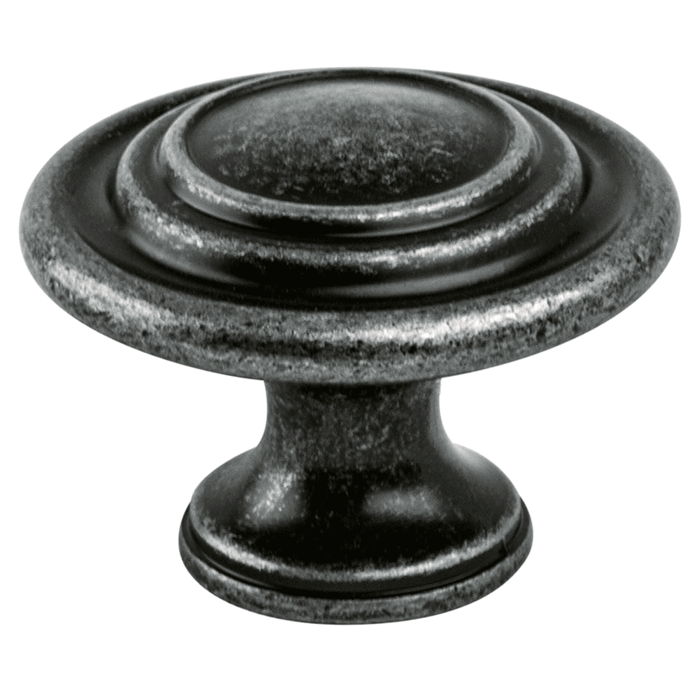 34mm Advantage-2 Ringed Knob, Antique Pewter - Berenson Hardware