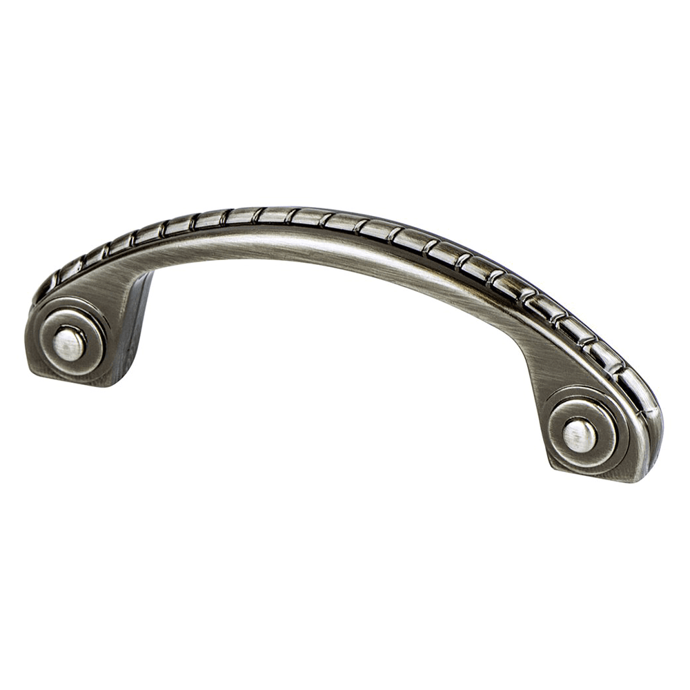 Vintage style Brushed Nickel Pull from Berenson Hardware's Advantage Plus Four Collection