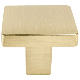 1-1/8" square knob in Champagne finish from Berenson Hardware