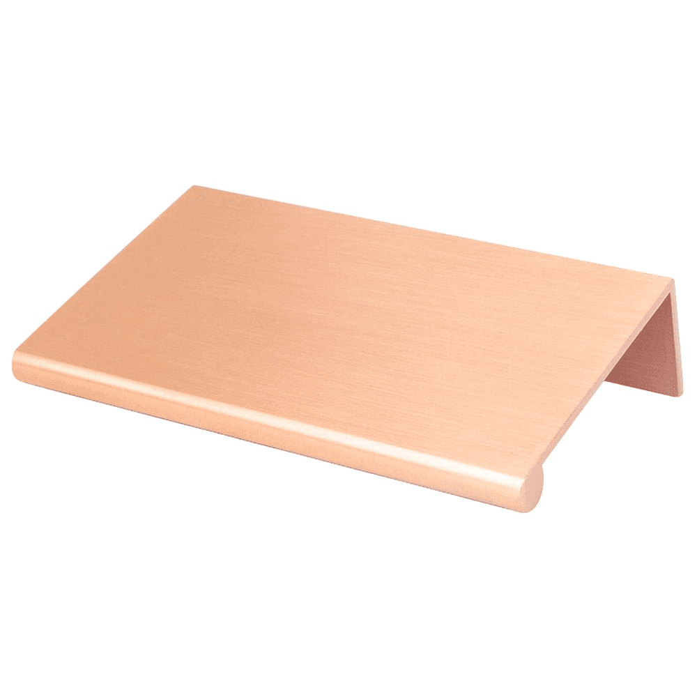 Berenson Hardware 2-3/16" Bravo Finger Pull in Brushed Copper, minimalistic design for contemporary homes.