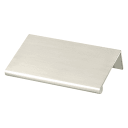 Berenson Hardware 2-3/16" Bravo Finger Pull in Brushed Nickel - Front View