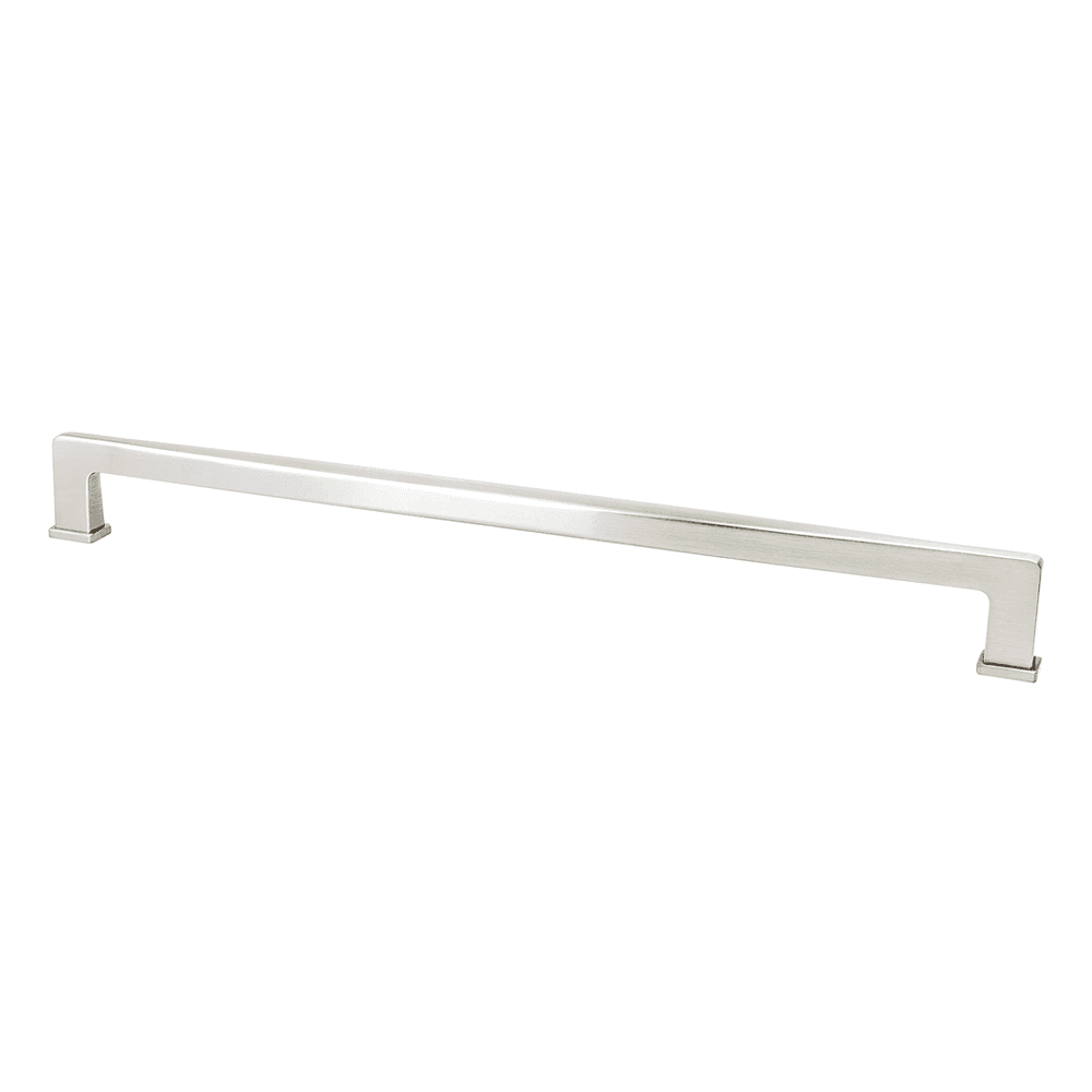 Berenson Hardware 18" Subtle Surge Appliance Pull, Brushed Nickel - Front View