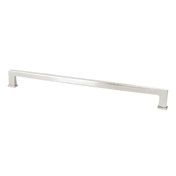 Berenson Hardware 18" Subtle Surge Appliance Pull, Brushed Nickel - Front View