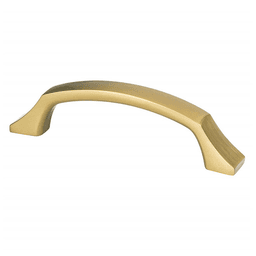 96mm Epoch Edge Handle Pull in Modern Brushed Gold finish by Berenson Hardware