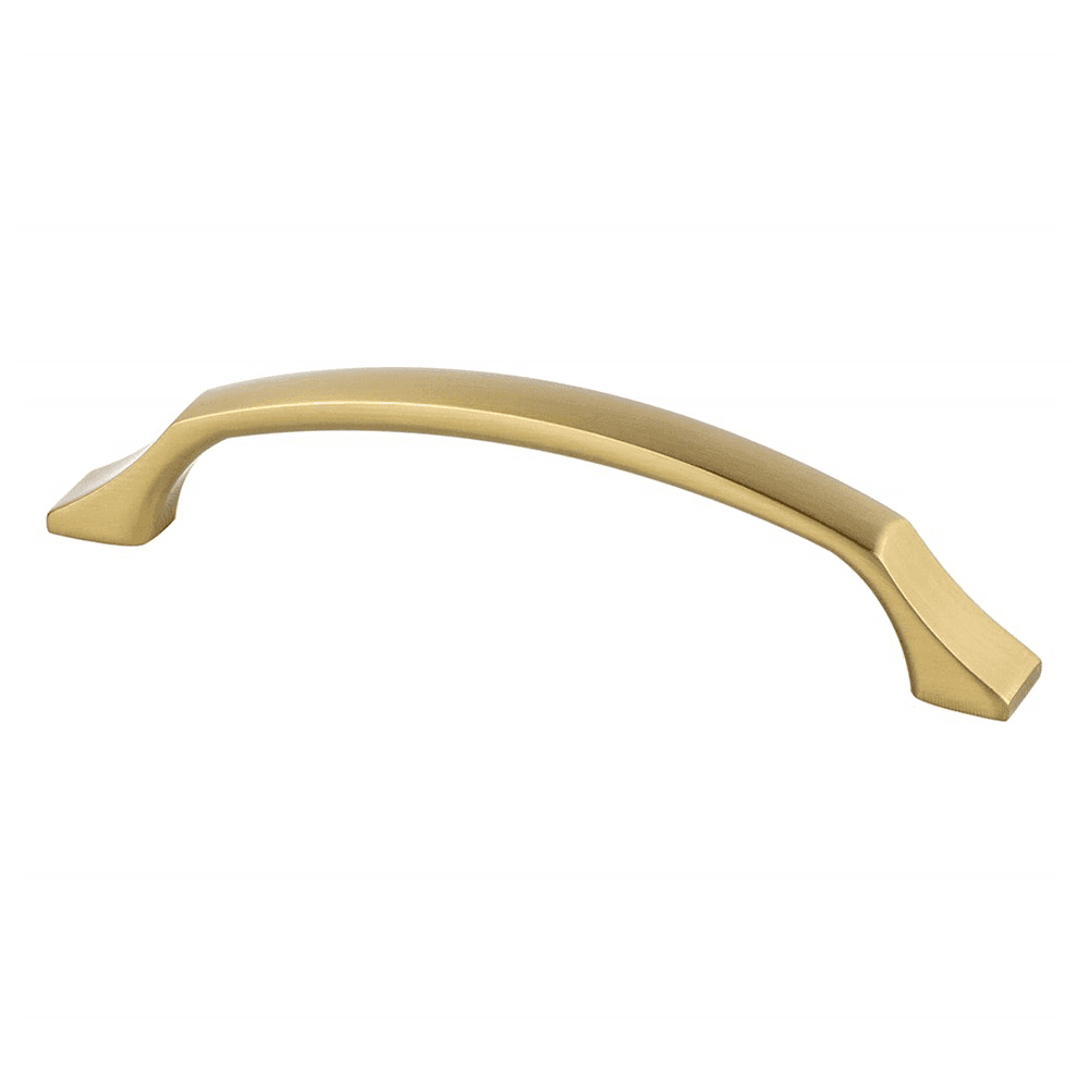 128mm Epoch Edge Handle Pull in Modern Brushed Gold - Berenson Hardware