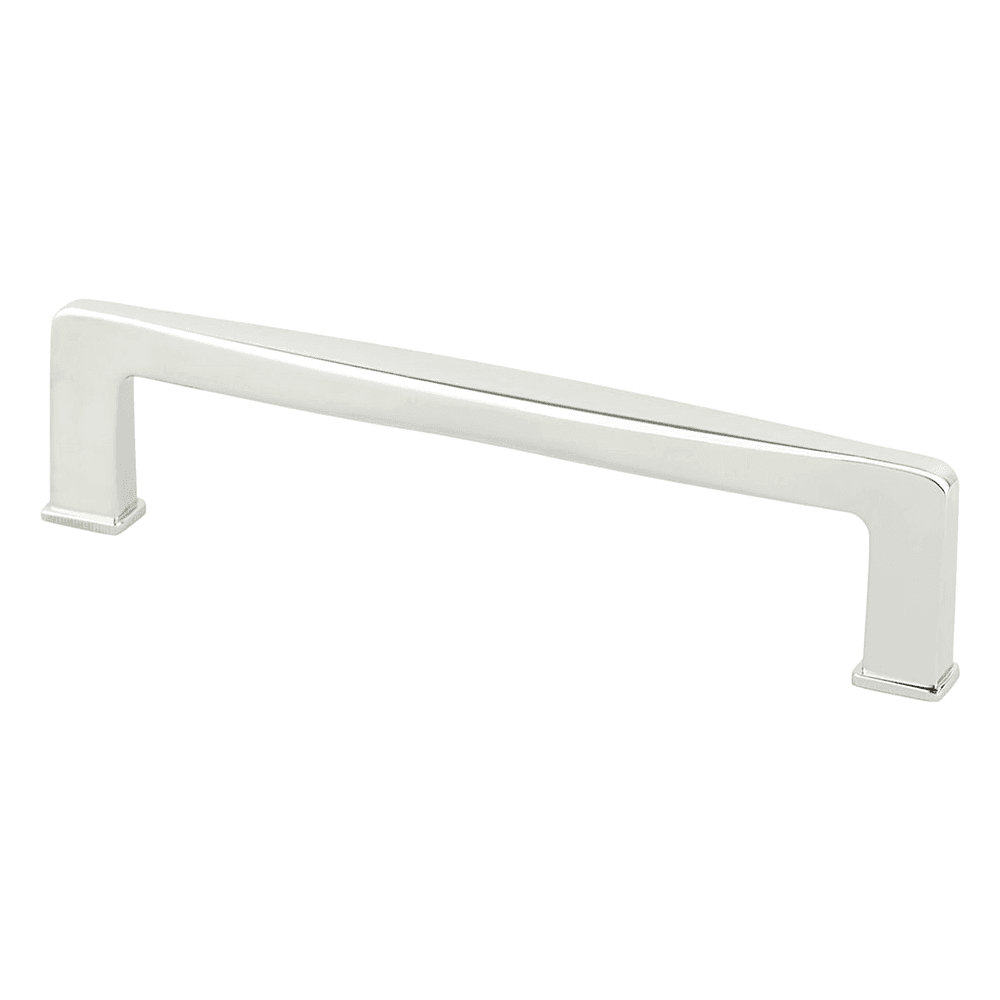 128mm Subtle Surge Decorative Bar Pull in Polished Nickel