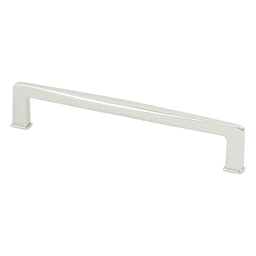 160mm Subtle Surge Decorative Bar Pull, Polished Nickel