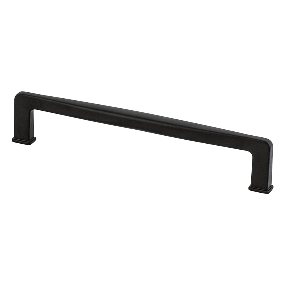 160mm Subtle Surge Decorative Bar Pull in Matte Black