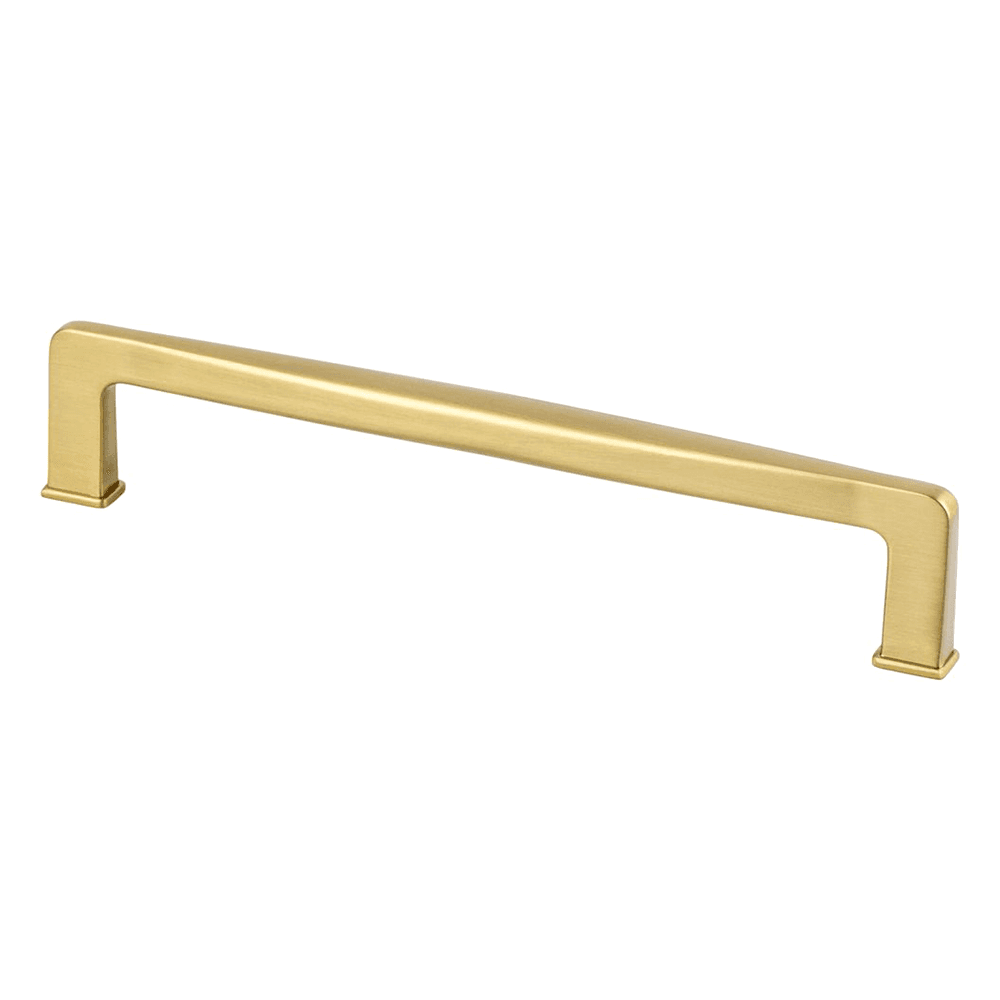 160mm Modern Brushed Gold Cabinet Pull - Subtle Surge Collection