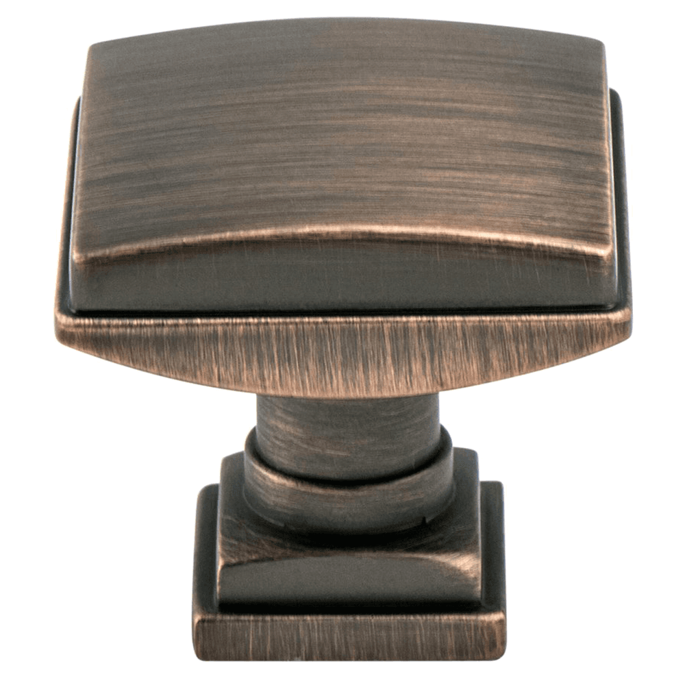 1-1/4" Verona Bronze Tailored Traditional Square Knob by Berenson Hardware