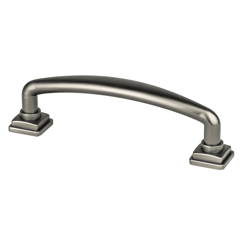 Berenson Hardware Tailored Traditional Handle Pull Vintage Nickel 96mm Cabinet Hardware