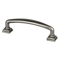 Berenson Hardware Tailored Traditional Handle Pull Vintage Nickel 96mm Cabinet Hardware