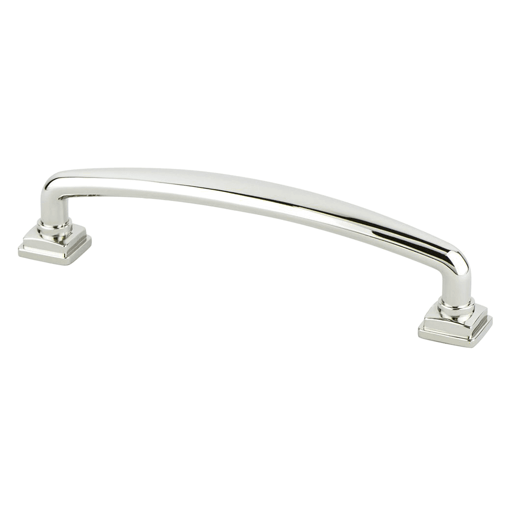 128mm Tailored Traditional Handle Pull in Polished Nickel
