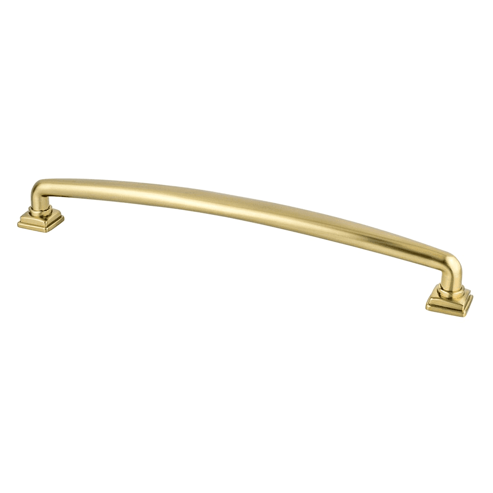 Berenson Hardware 224mm Tailored Traditional Handle Pull in Modern Brushed Gold