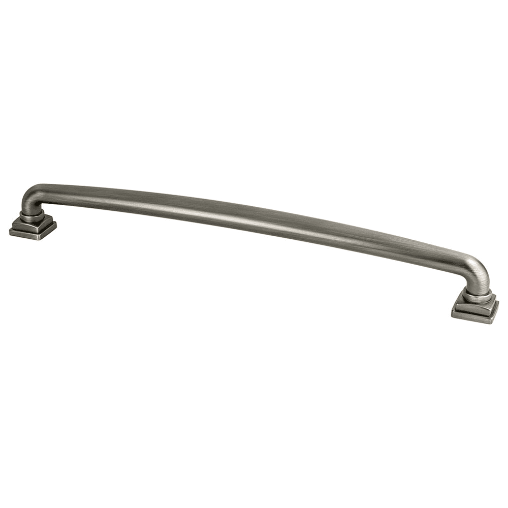 12 inch Tailored Traditional Appliance Pull in Vintage Nickel by Berenson Hardware
