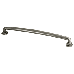 12 inch Tailored Traditional Appliance Pull in Vintage Nickel by Berenson Hardware