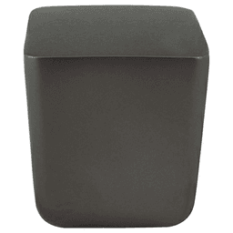 31/32&quot; Mini Large Square Knob, Charcoal Gray Main - Image