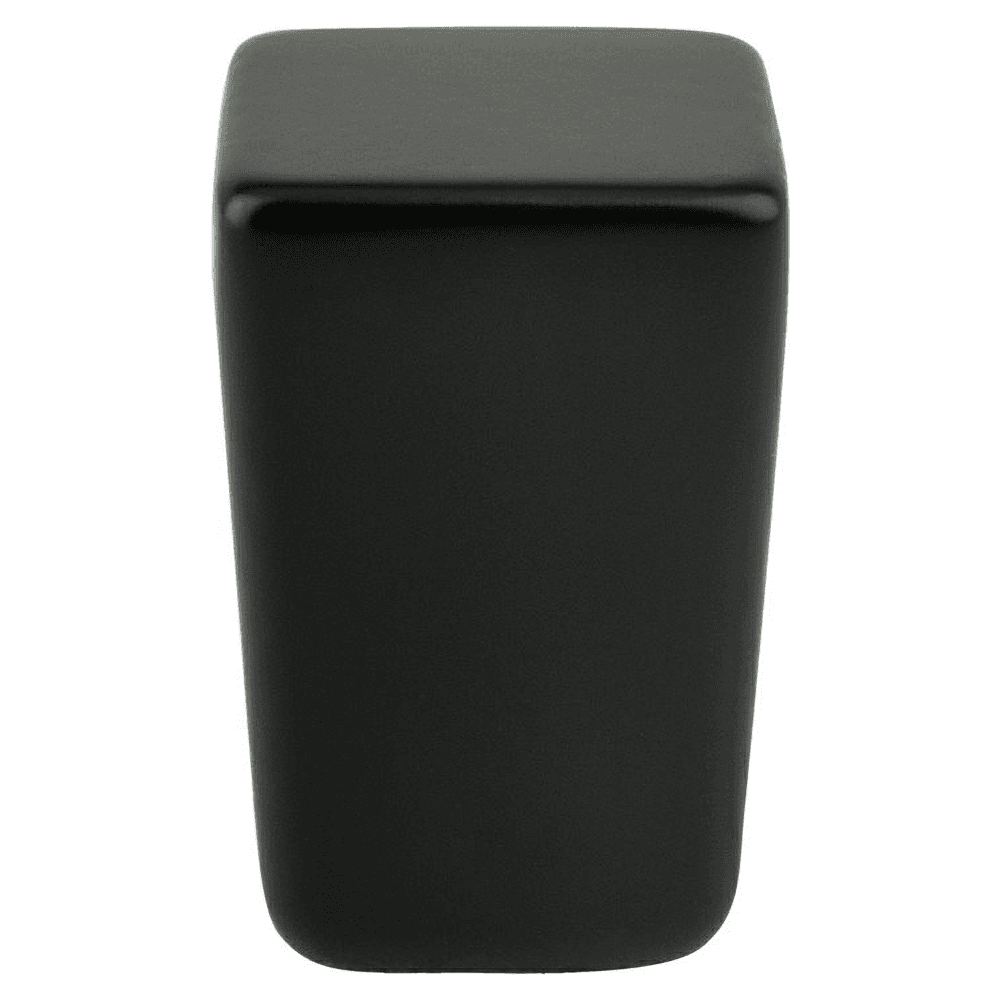 19/32&quot; Mini Small Square Knob, Black Main - Image