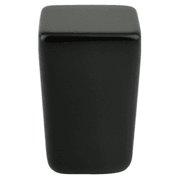 19/32&quot; Mini Small Square Knob, Black Main - Image