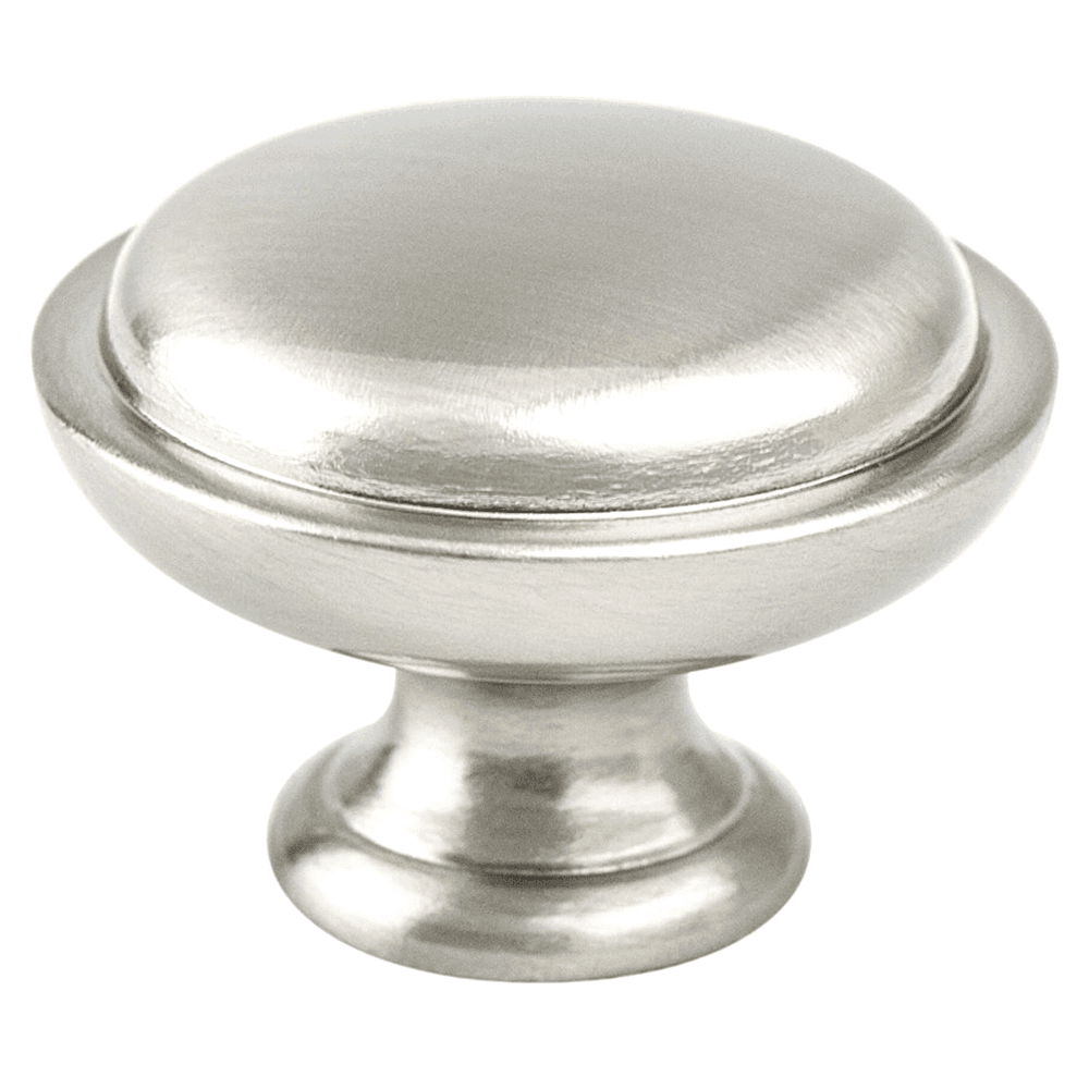 Berenson Hardware 1-1/8" Advantage Plue-1 Rimmed Knob in Brushed Nickel for Cabinets and Drawers