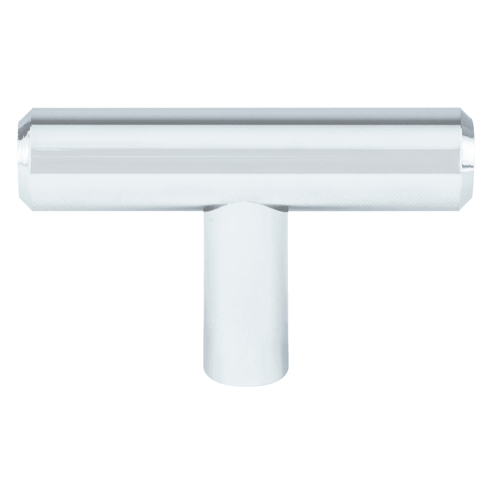 2 inch T-Shaped Tempo Cabinet Knob in Polished Chrome - Berenson Hardware