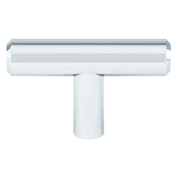2 inch T-Shaped Tempo Cabinet Knob in Polished Chrome - Berenson Hardware
