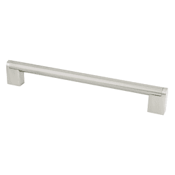 8-13/16" Studio Stainless Steel Pull with Rounded Bar Handle