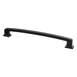 Decorative Hearthstone Collection appliance pull with thick design elements