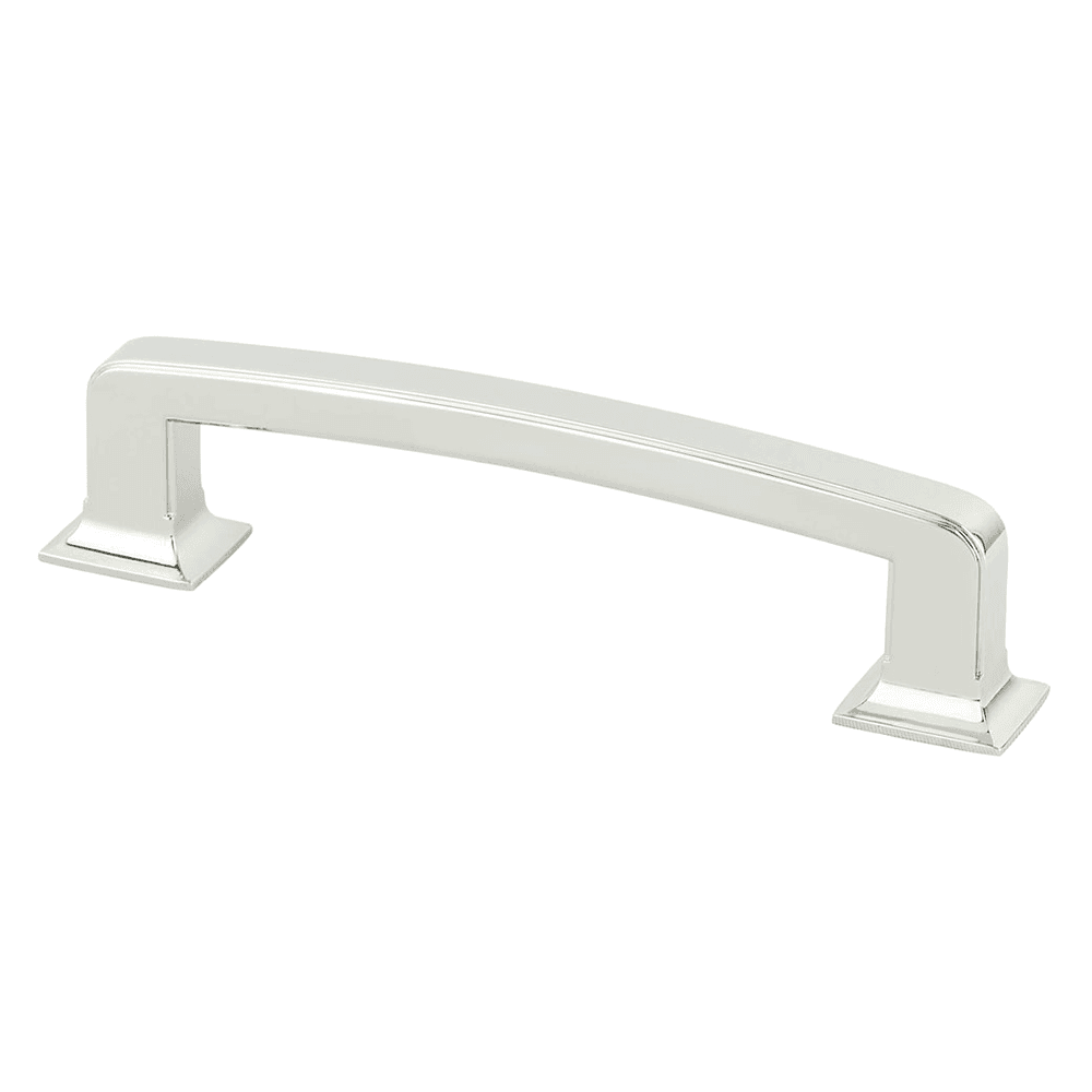 128mm Polished Nickel Hearthstone Pull from Berenson Hardware's Designers Group Ten Collection