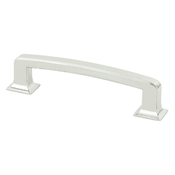 128mm Polished Nickel Hearthstone Pull from Berenson Hardware's Designers Group Ten Collection