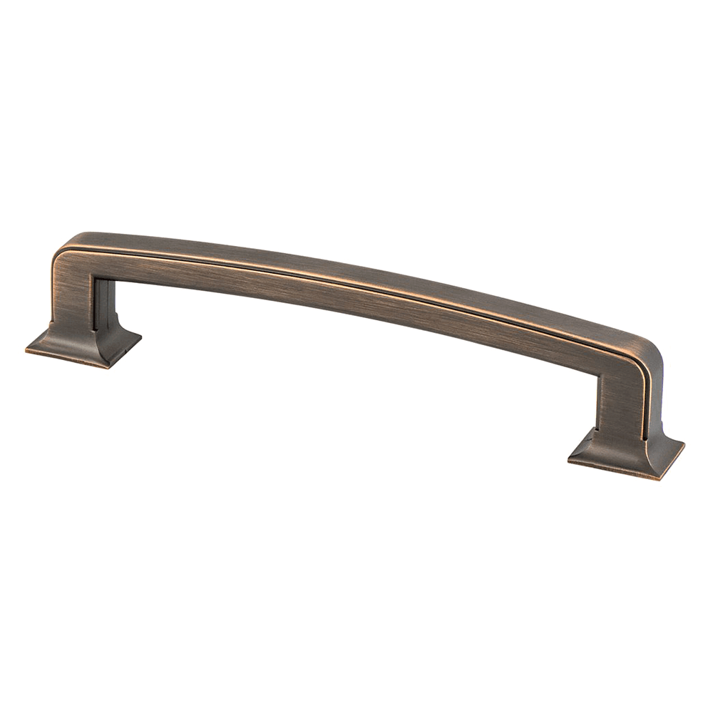 Geometric Hearthstone Collection Verona Bronze pull from Berenson Hardware