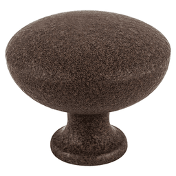 Berenson Hardware 1-1/4" American Mission Round Knob in Dull Rust with Oil Rubbed Bronze Finish