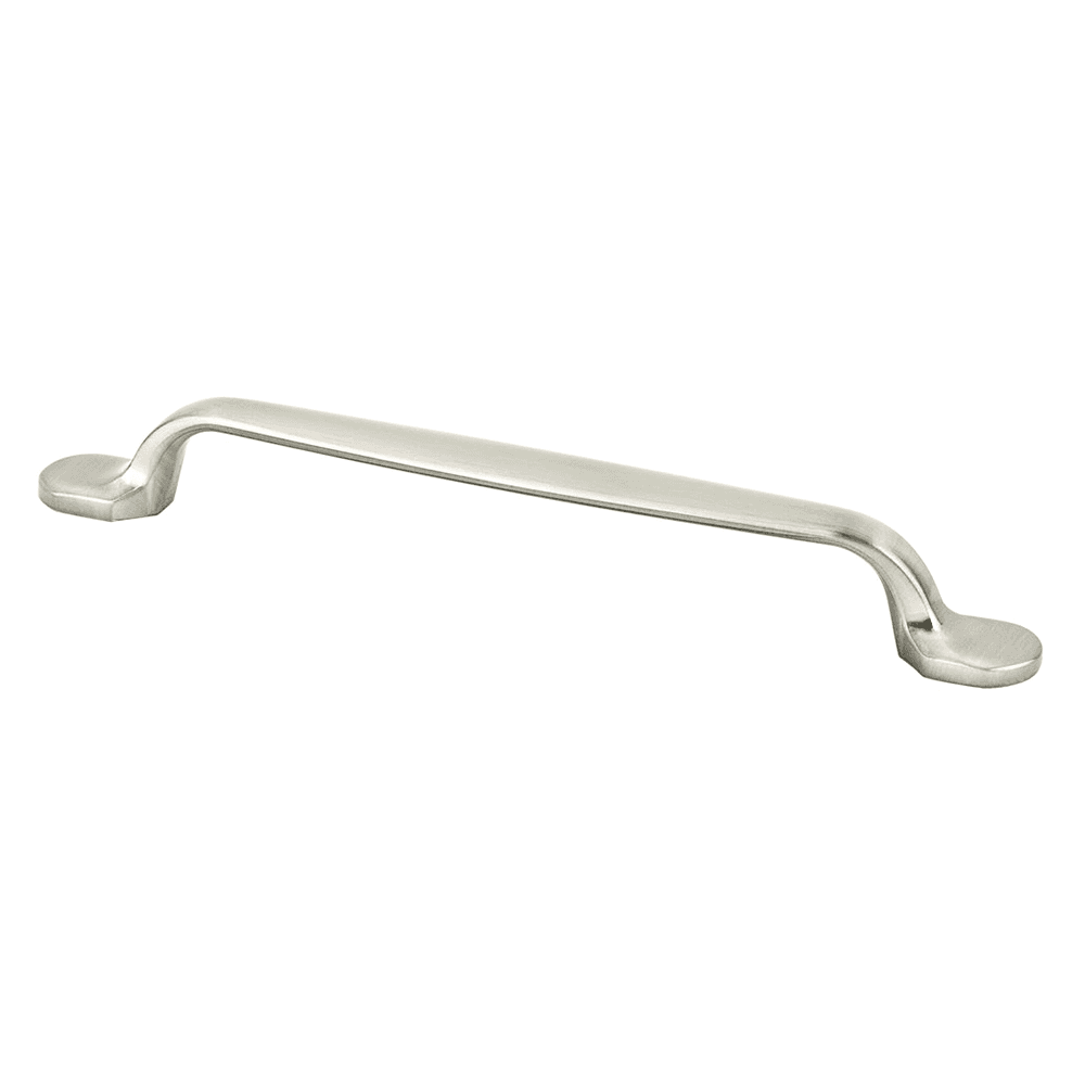 Berenson Hardware 160mm Village Handle Pull, Brushed Nickel - Front View