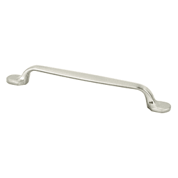 Berenson Hardware 160mm Village Handle Pull, Brushed Nickel - Front View