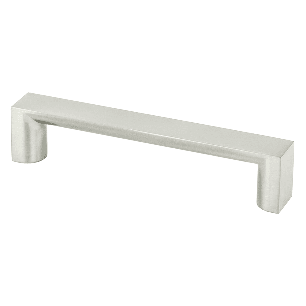 Berenson Hardware 128mm Elevate Handle Pull Brushed Nickel front view