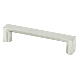 Berenson Hardware 128mm Elevate Handle Pull Brushed Nickel front view