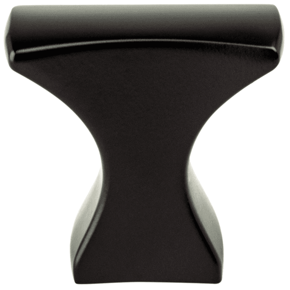 1-1/4" Aspire Curve Knob in Matte Black finish