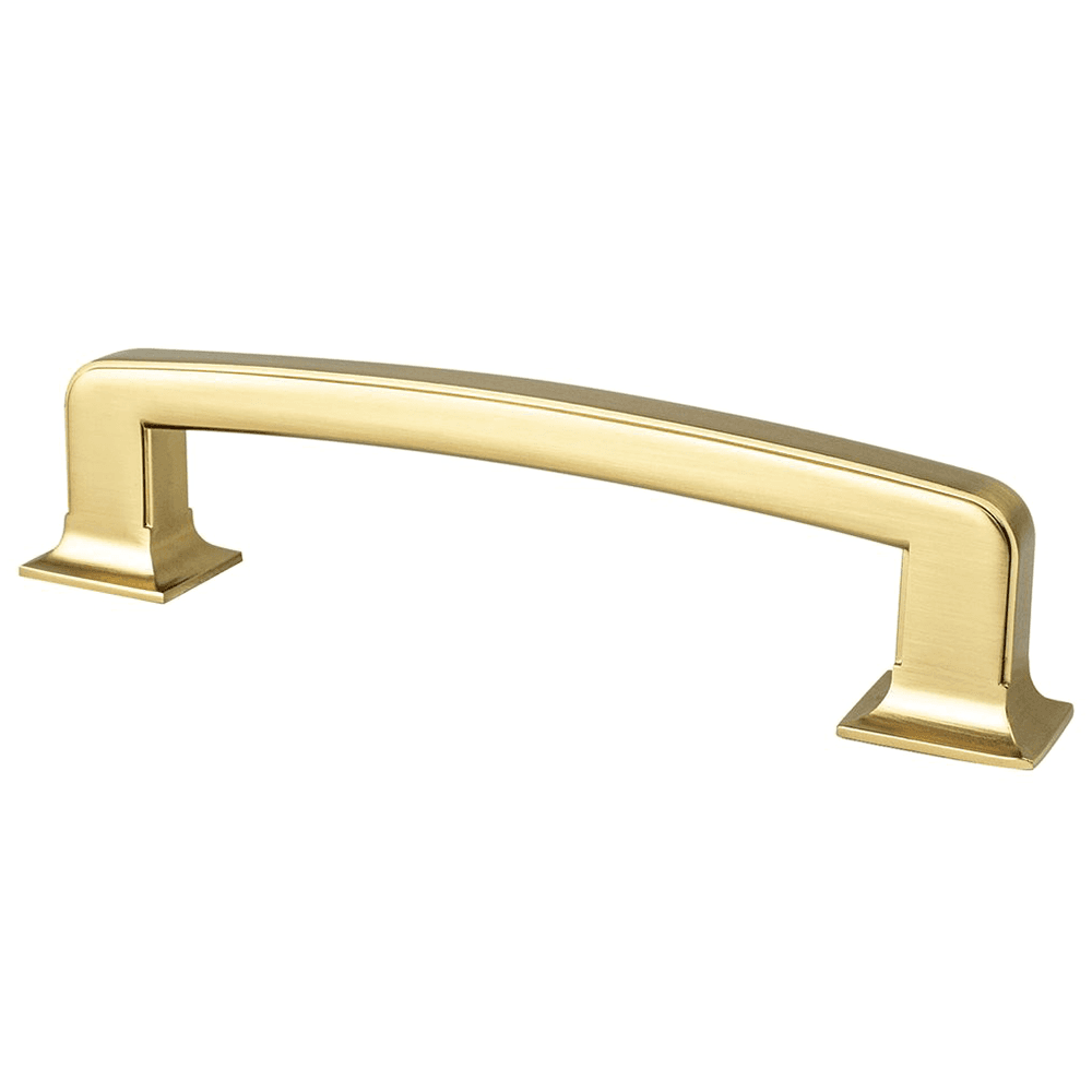 128mm Hearthstone Appliance Pull, Modern Brushed Gold