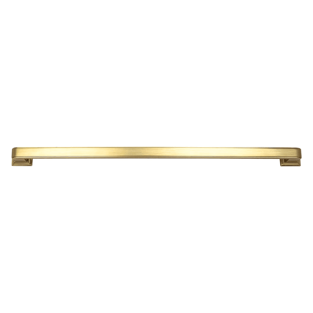 Geometric design Hearthstone Appliance Pull in Matte Black by Berenson Hardware