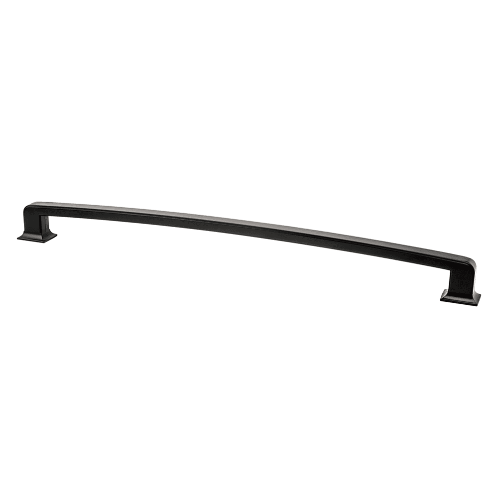 18 inch Hearthstone Appliance Pull in Matte Black by Berenson Hardware